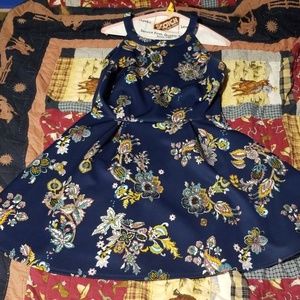 Copper Key Fit and Flare Dress